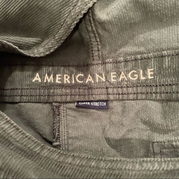 American Eagle Overall Skirt Corduroy with raw hem. - Picture 8 of 8